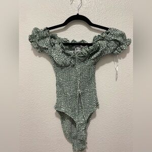 Princess Polly Green body suit